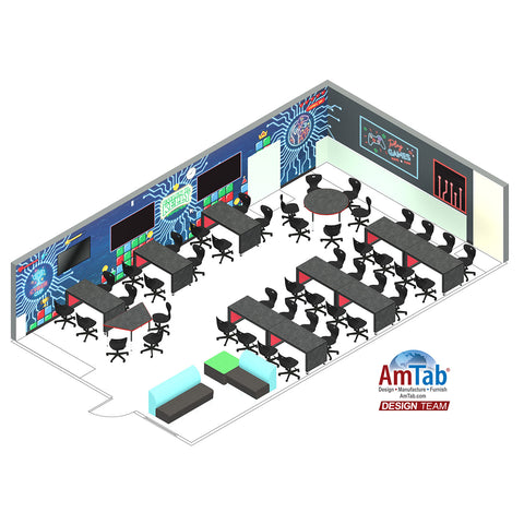 Mesa de aprendizaje colaborativo AmTab AT366D
