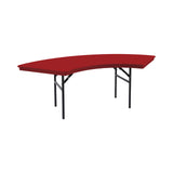 AmTab Heavy-Duty ABS Plastic Folding Table - Serpentine SE306DL