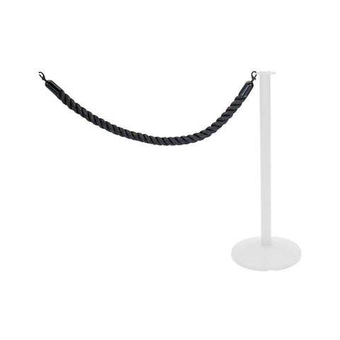 AmTab Twisted Rope with Polished Black Snap Ends H-ROPE-001