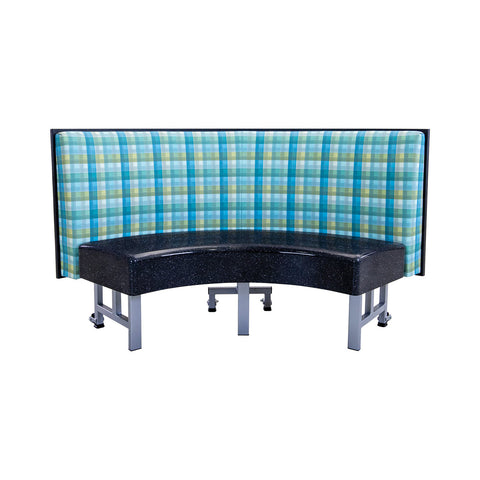 AmTab Mobile Booth Seating - Quarter Circle QMBS244