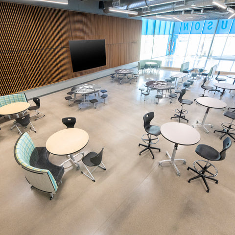AmTab Mobile Booth Seating - Quarter Circle QMBS244