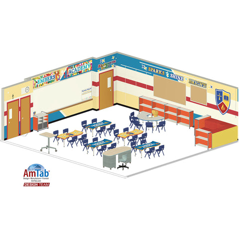 AmTab Collaborative Learning Table WAAOW484D
